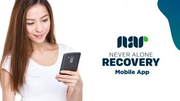 Mobile App Concept Presentation, Never Alone Recovery