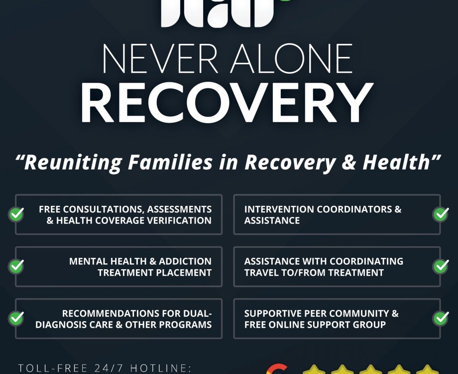Standing Banner, Never Alone Recovery